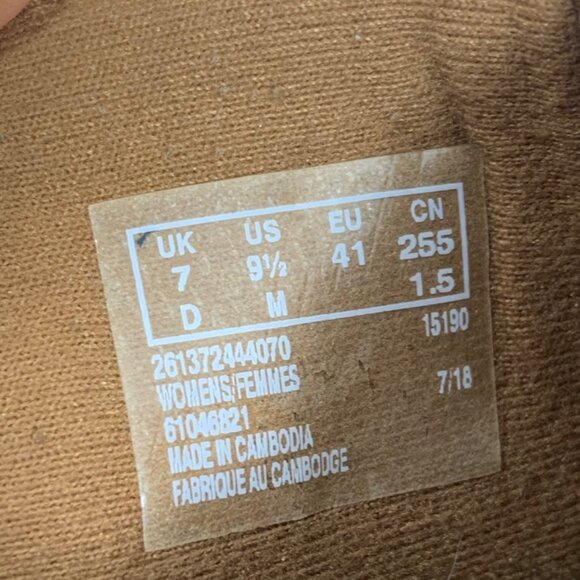 Clarks Verona Trish Brown Distressed Leather Ankle Booties Heel Boot Womens 9.5M - Picture 7 of 9